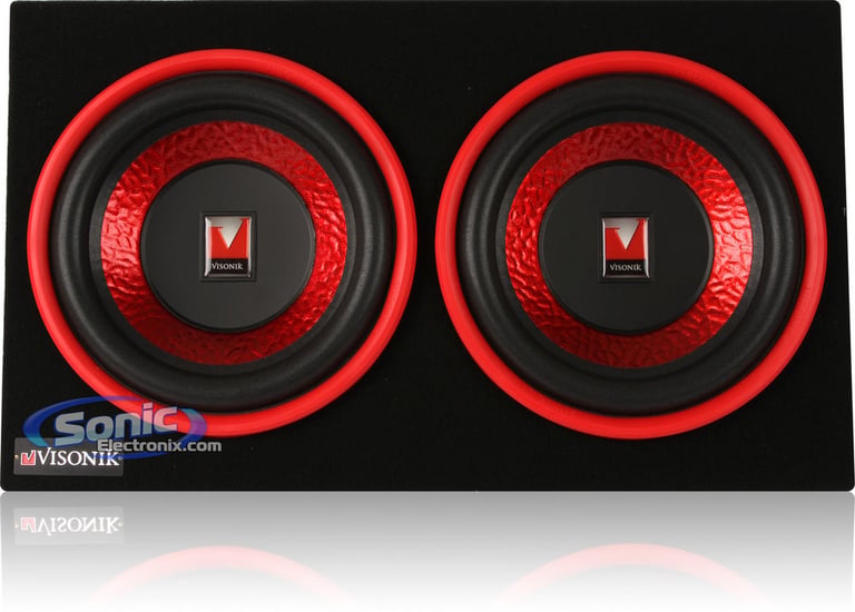 Open Box Visonik Amplifier + Amp Kit + 2 10" Subwoofers + Box Super Thump Package! Image 3