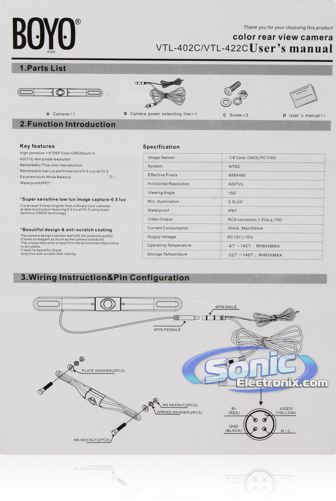 BOYO Vision VTL402C (Chrome) Image 6