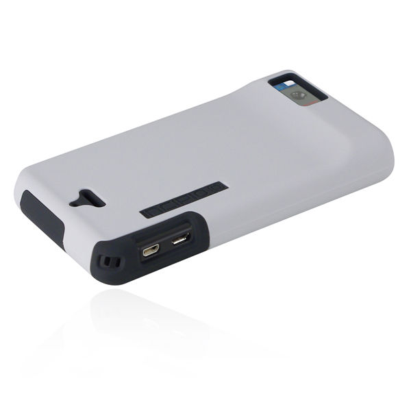 Incipio Droid X2 Silicrylic Case (White/Grey) Image 4