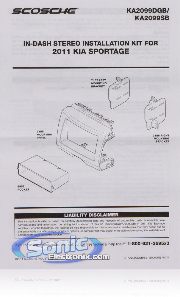 Scosche KA2099SB Dash Kit Image 2