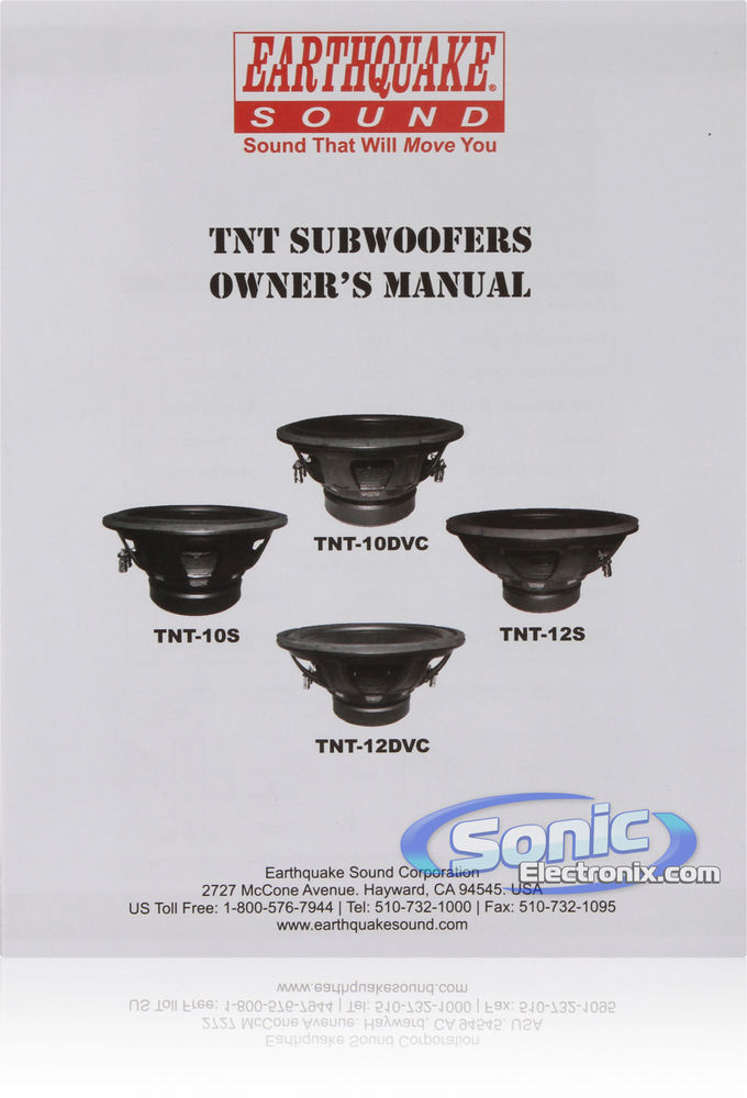 Open Box - Earthquake Sound TNT-10DVC Image 5