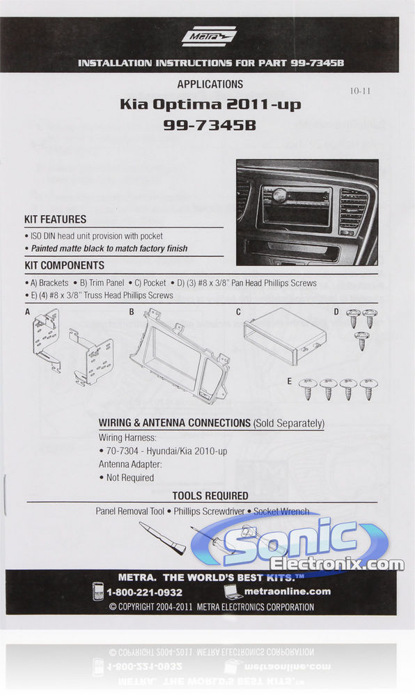 Metra 99-7345B Dash kit Image 2