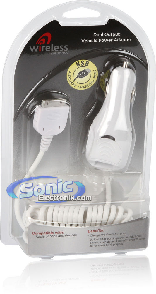Wireless Solutons Dual Output Vehicle Power Adapter (iPhone & iPod) Image 4