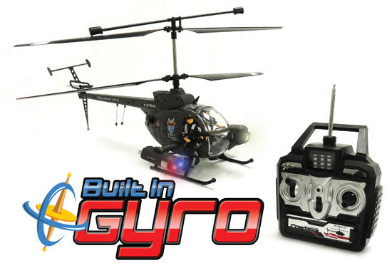Defender 3.5 Ch Electric RC Helicopter w/ Gyro Image 1