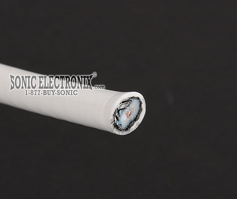 PRECUT 100 ft. - White RG6 Coaxial Cable 100ft Precut from 1000ft. Roll Image 2