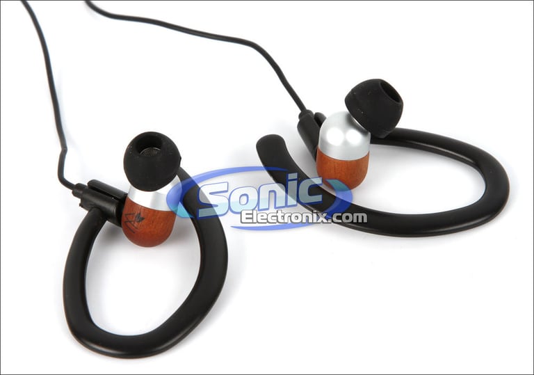 Woodees IESW200B (IES-W200B) Sport In-Ear Headphones/Earbuds with Microphone Image 2