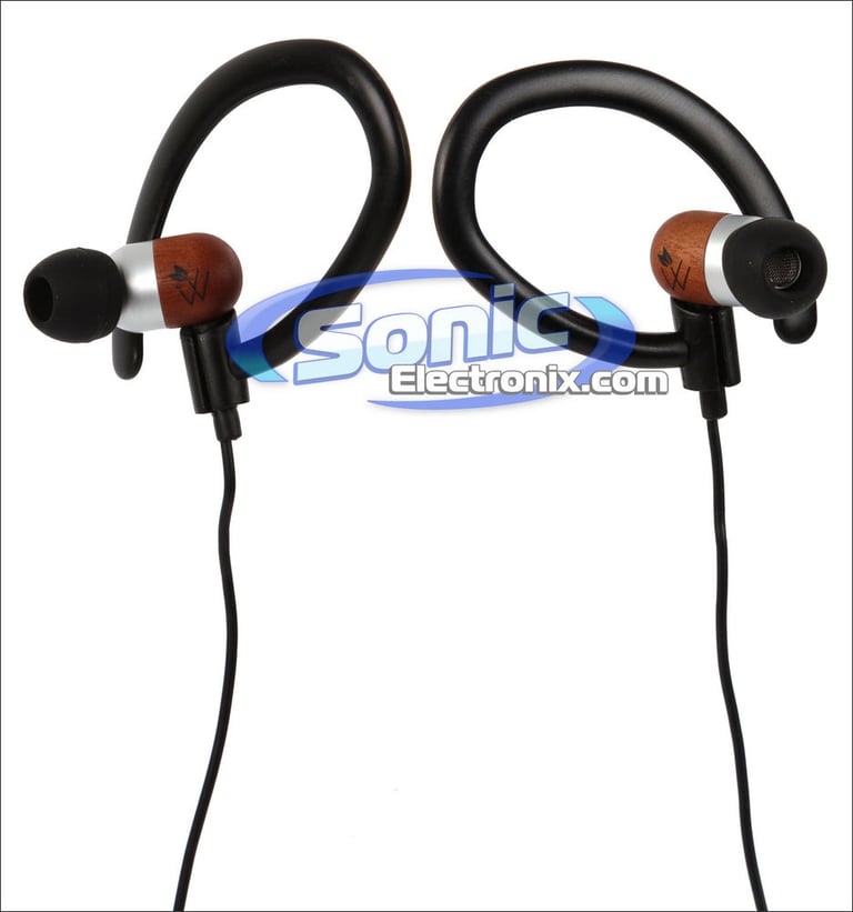 Woodees IESW200B (IES-W200B) Sport In-Ear Headphones/Earbuds with Microphone Image 1