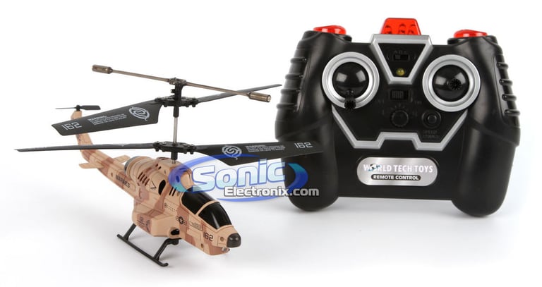 Aerial Attack 3.5 Ch Gyro Electric RC Helicopter w/ Shooting Missiles Image 1