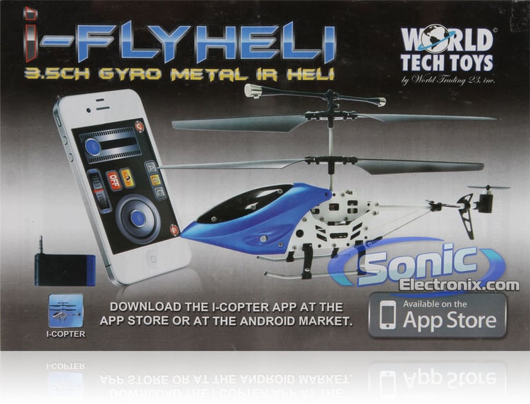 i-FlyHeli iPhone/iPad/iPod/Android 3.5 Ch Metal Infrared Electric RC Helicopter Image 11