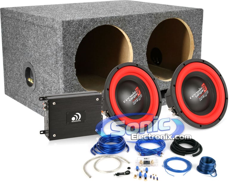 960W Cerwin-Vega + Massive Audio Complete Bass Package Image 1