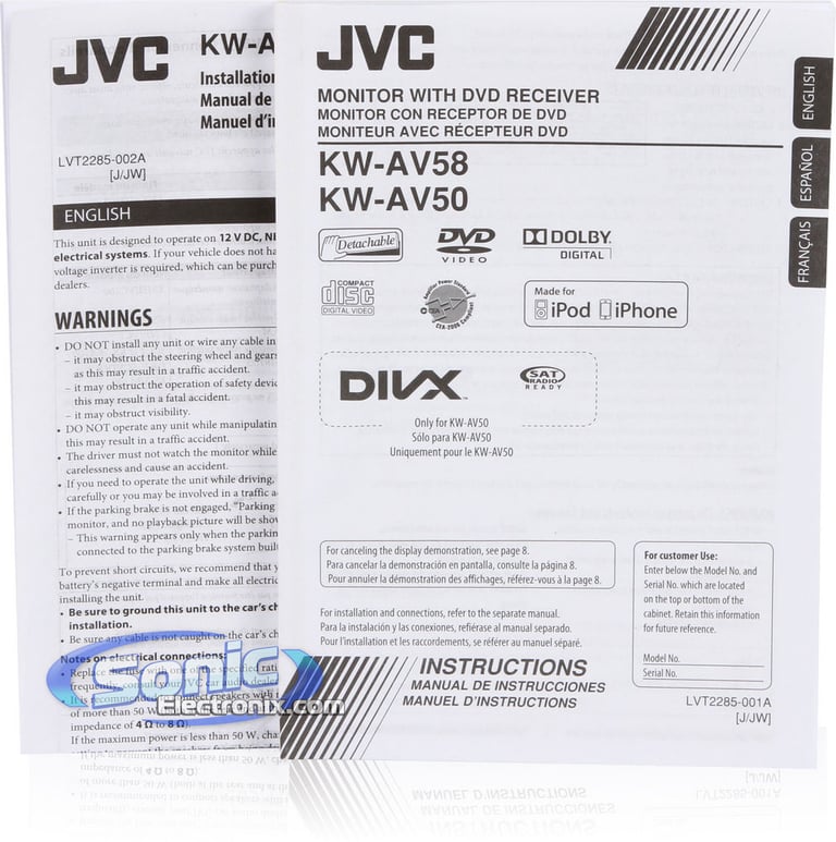JVC KW-AV50 Image 8