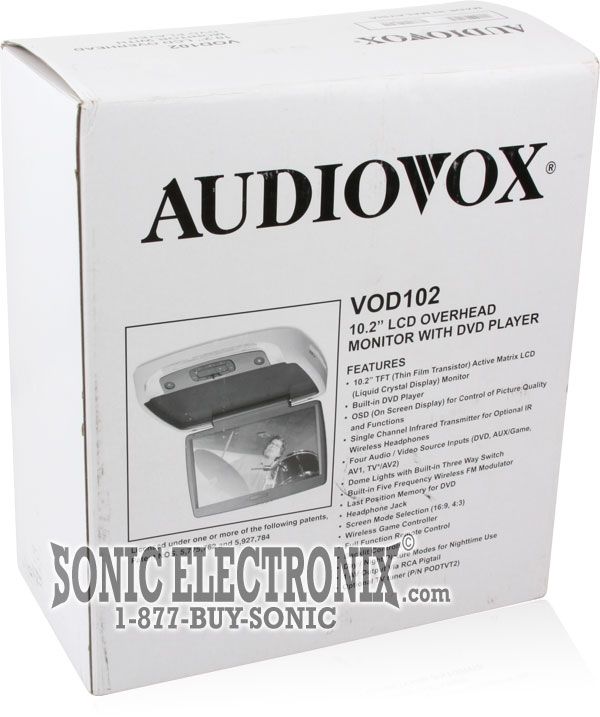 Audiovox VOD102 with Gray and Shale (Tan) Covers/Shrouds Image 9