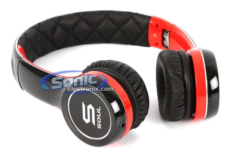 SOUL Electronics Headphones (SL100RB) - Red & Black Image 2