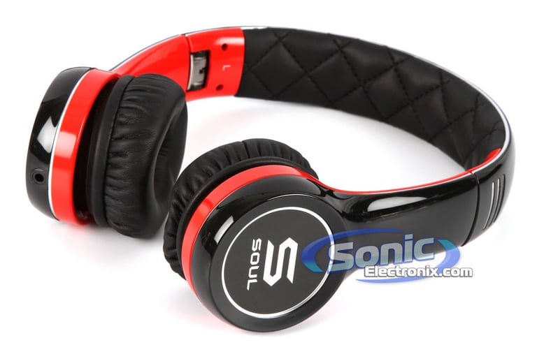SOUL Electronics Headphones (SL100RB) - Red & Black Image 3