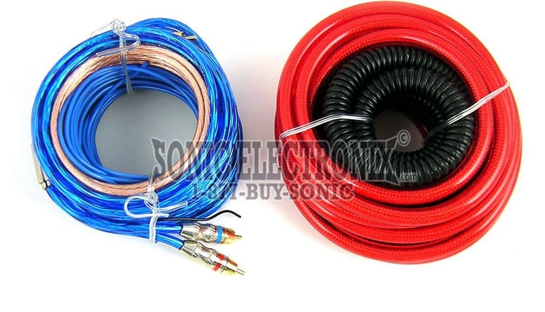 Absolute KITCAP3000 1.2 Farad Capacitor + 4 Gauge Amp Kit + Distribution Block Image 5