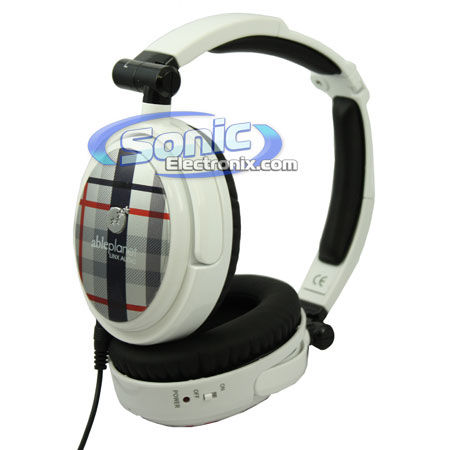 Able Planet XNC230W True Fidelity Extreme Noise Canceling Headphones (White Plaid) Image 2