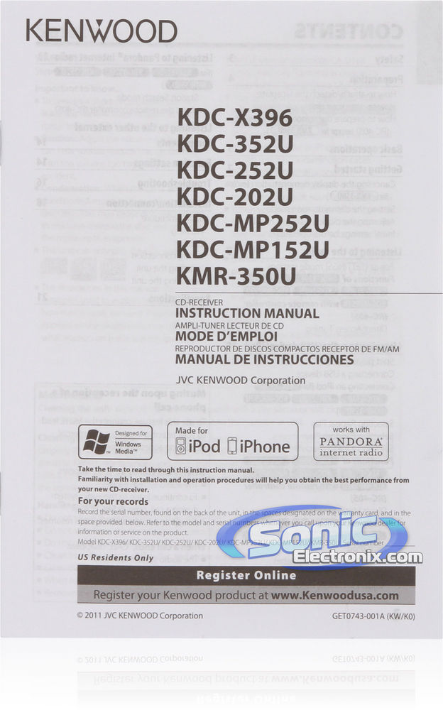 Kenwood KDC-252U Image 8