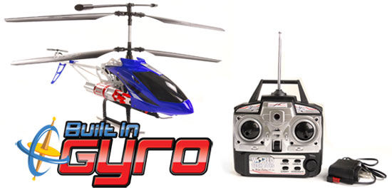 Arrow Missile Hawk 3.5 Ch Electric RC Helicopter w/ Gyro & Shooting Missiles Image 1