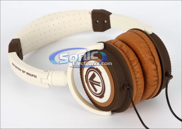Aerial7 PHOENIX Chino On-Ear Stereo Headphones (Brown & White) Image 3