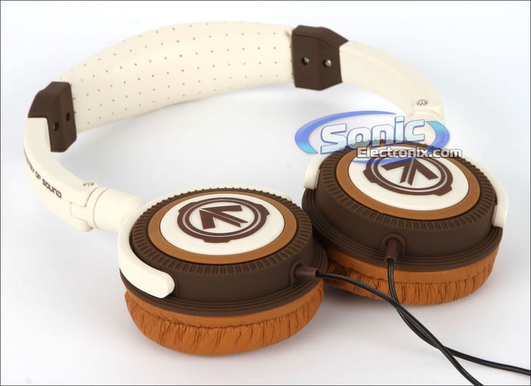 Aerial7 PHOENIX Chino On-Ear Stereo Headphones (Brown & White) Image 5