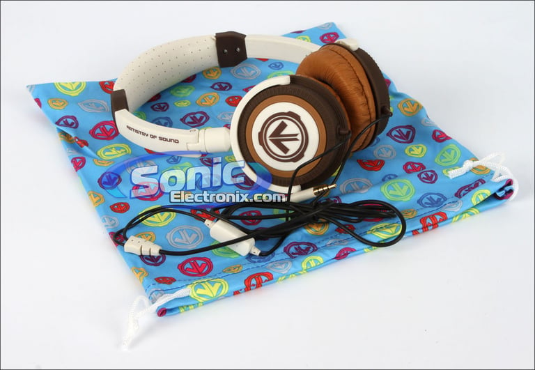 Aerial7 PHOENIX Chino On-Ear Stereo Headphones (Brown & White) Image 8