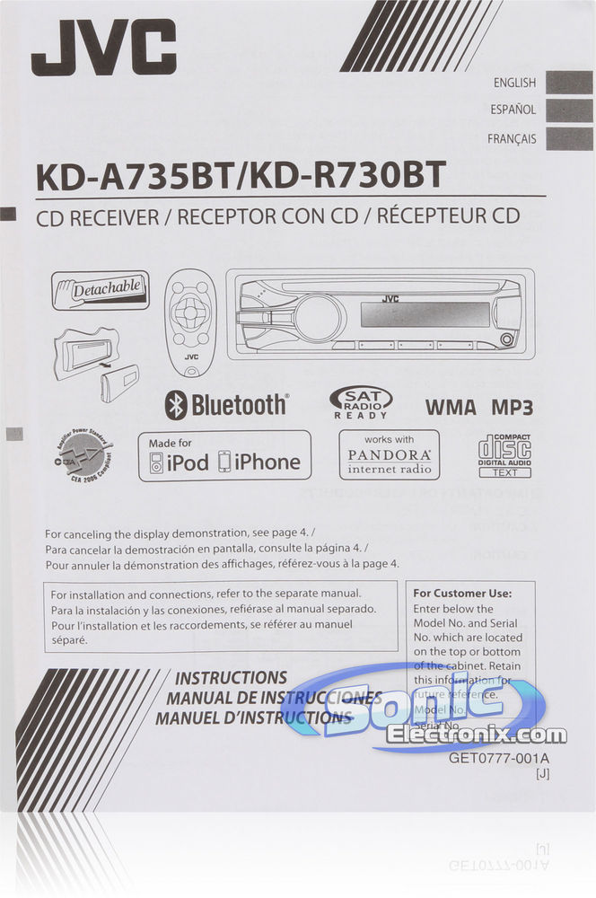 JVC KD-R730BT Image 8