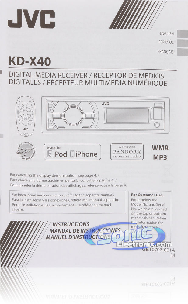 JVC KD-X40 Image 6