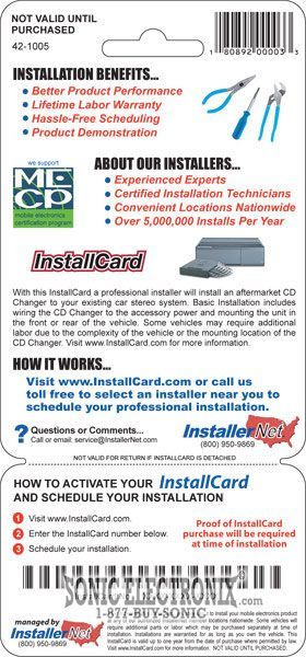 InstallCard 42-1005 (CD Changer) Image 2
