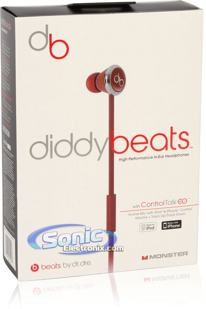 Monster Cable Diddybeats In-Ear Headphones (MH BTS IE DY RD CT) Image 10