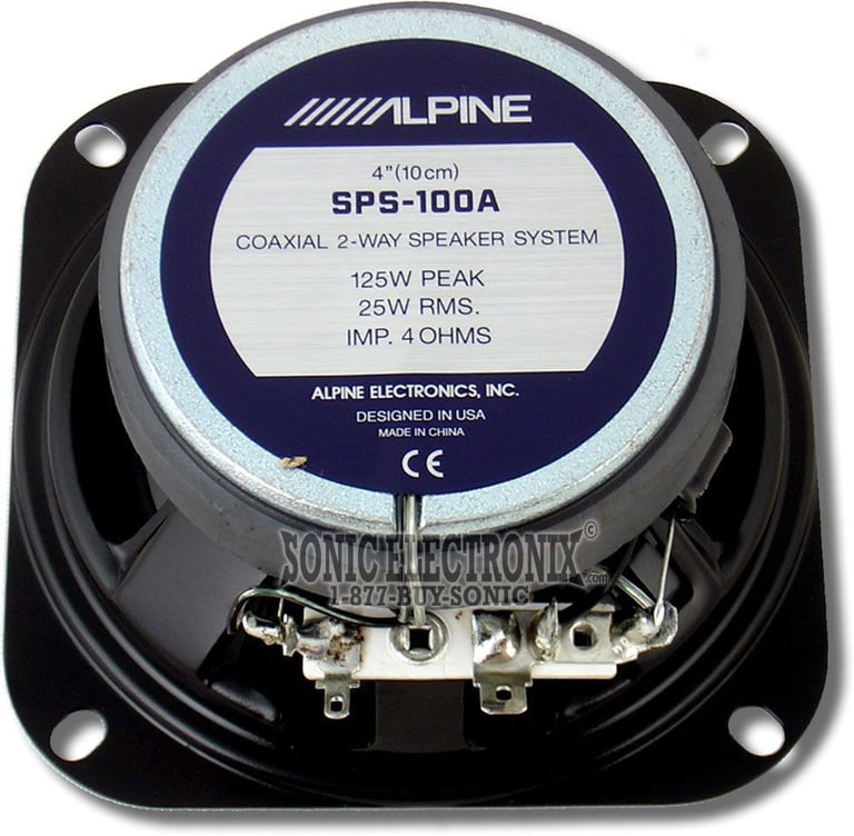 Alpine SPS-100A 4" 2-way Type S Image 2