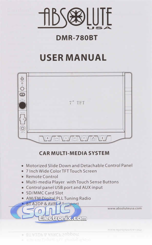 Absolute DMR-780BT Image 12