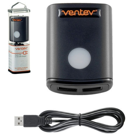 Ventev 2.1A Dual Micro USB Wall Charger Image 1