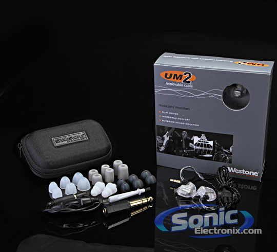 Westone UM2-RC (UM2RC) Clear Dual Driver In-Ear Headphones/Earbuds with Removable Cable Image 10