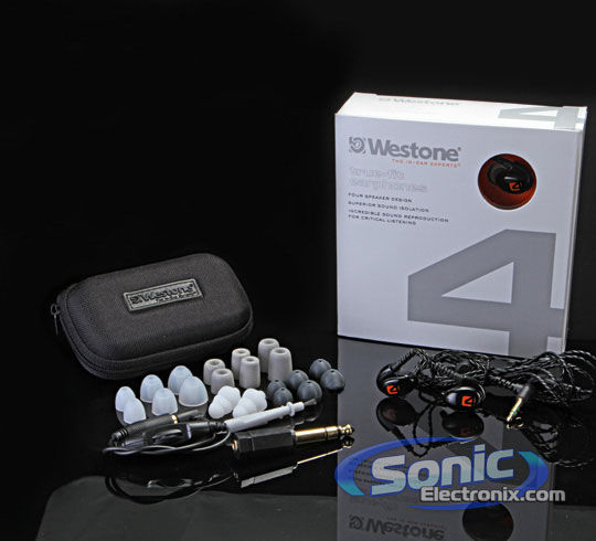 Westone 4 (W4) Quad Driver Professional In-Ear Monitors with Comply Tips Image 3