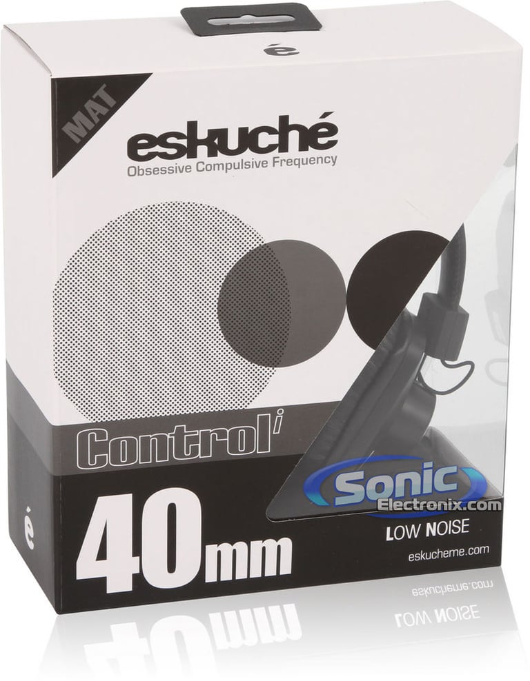 Eskuche Control-i MAT Matte Black On-Ear Headphones (081511CNB) Image 8