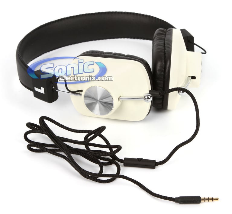 Eskuche Control  i WHT White On Ear Headphones (081511CNW) Image 2