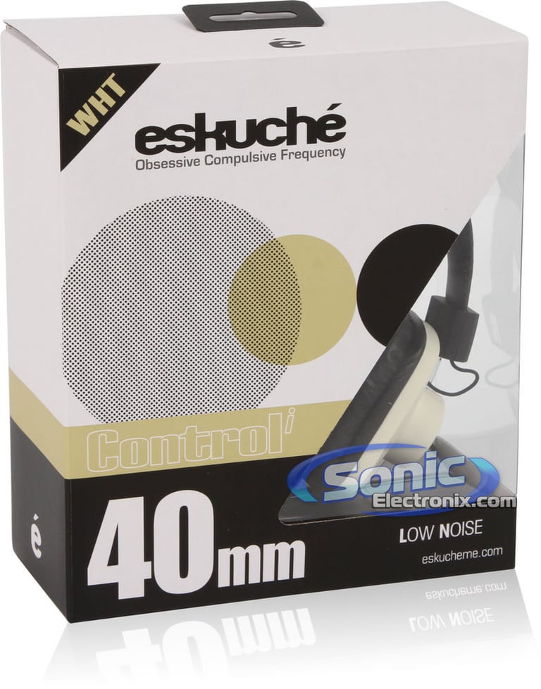 Eskuche Control  i WHT White On Ear Headphones (081511CNW) Image 8