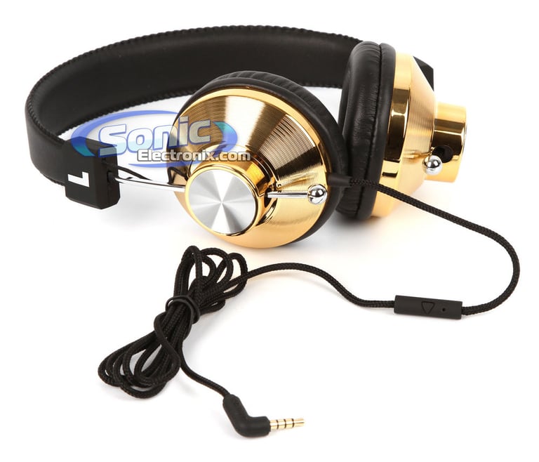 Eskuche 33iG Gold DJ-Style On-Ear Headphones (05151133G) Image 2