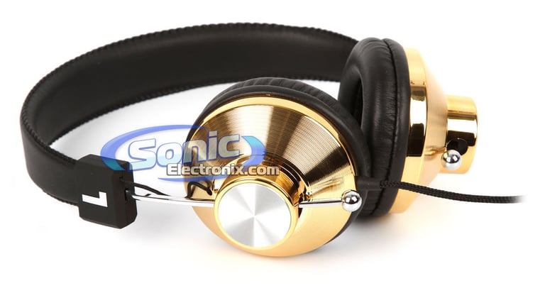 Eskuche 33iG Gold DJ-Style On-Ear Headphones (05151133G) Image 3