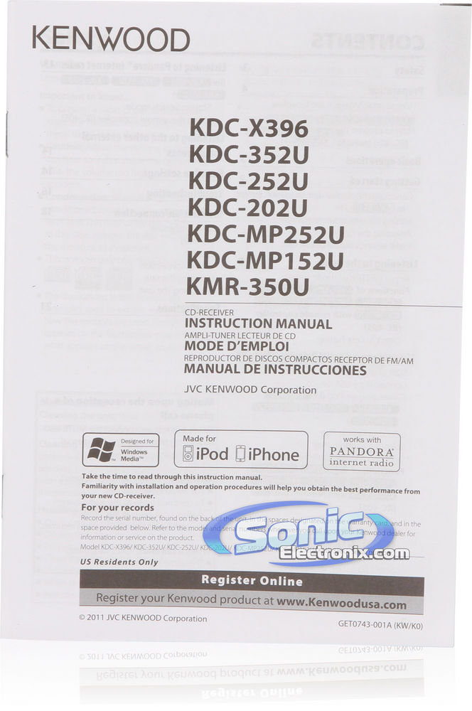 Kenwood KDC-352U Image 8