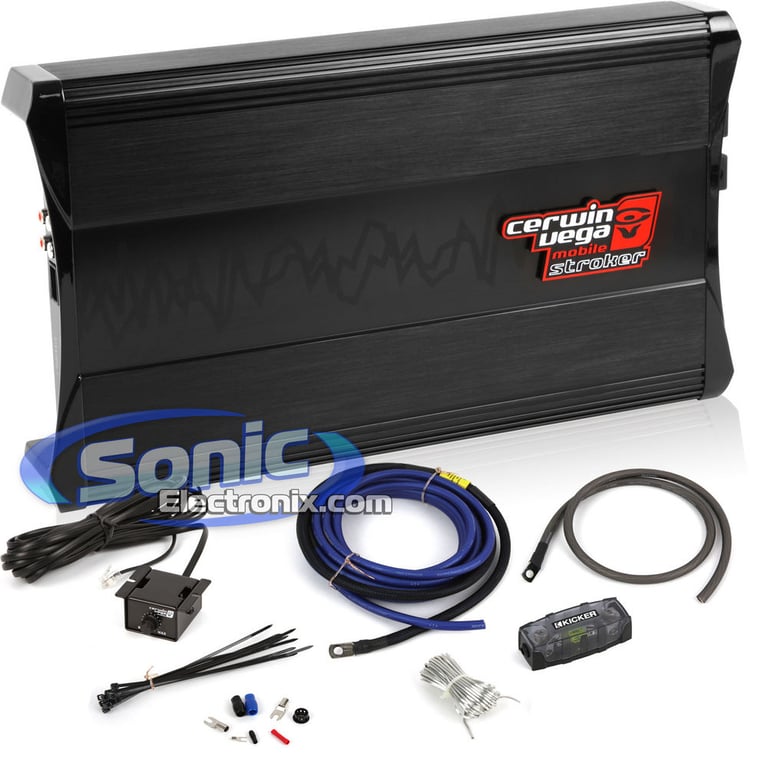 1000W Cerwin-Vega Amplifier + Kicker Amplifier Kit Bundle Image 1