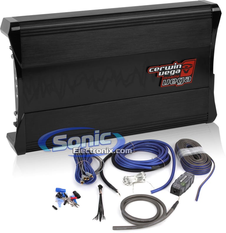 500W Cerwin-Vega Amplifier + Kicker Amplifier Kit Bundle Image 1