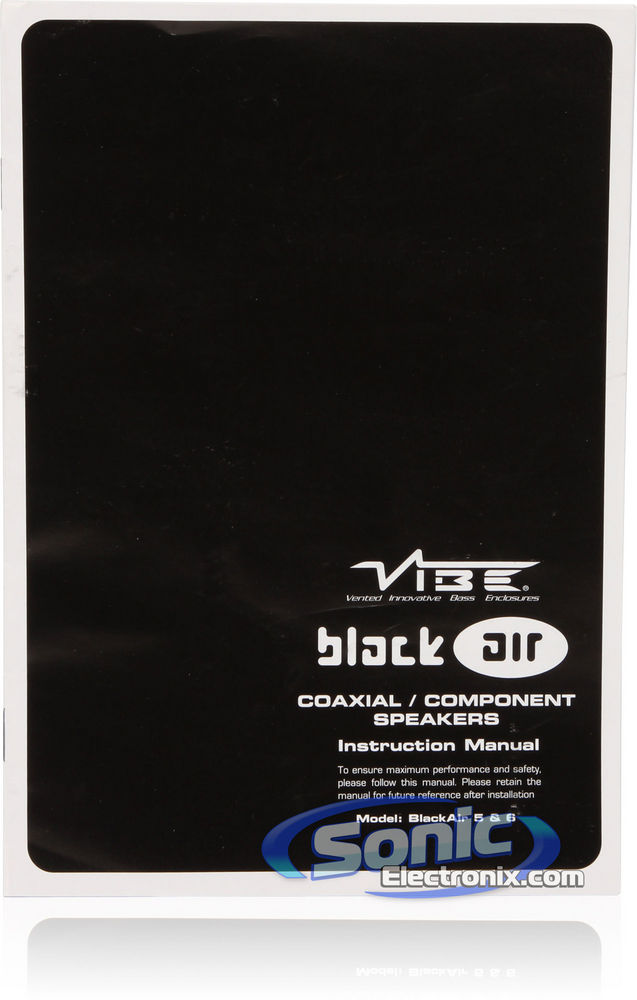 VIBE Audio Black Air 6 V1 (BA6-V1) Image 10