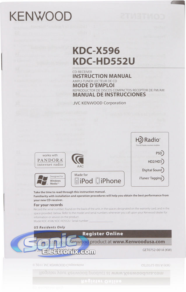 Kenwood KDC-HD552U Image 8