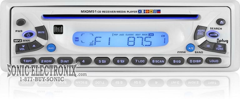 Dual MXCP51 Marine Head Unit + 6-1/2" Speakers Image 2