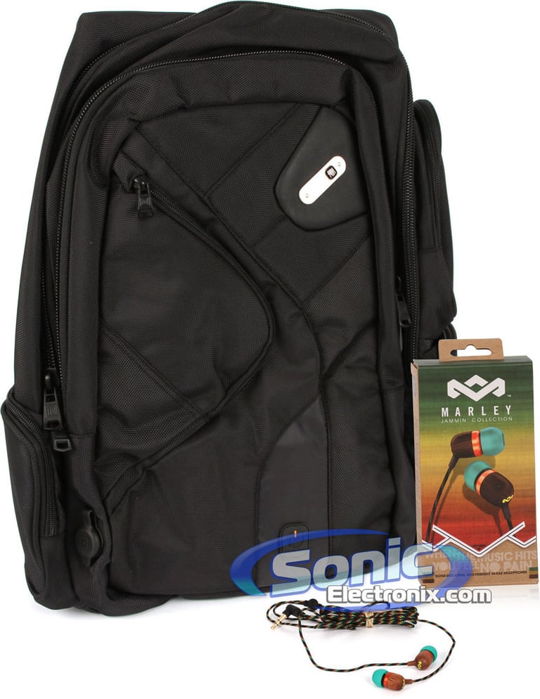 Powerbag Deluxe Backpack & House of Marley Headphones Image 1