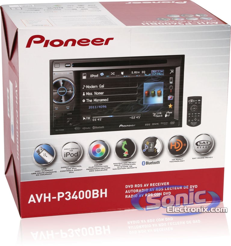 Pioneer AVH-P3400BH Image 9