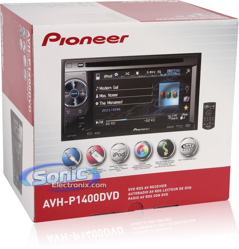 Pioneer AVH-P1400DVD Image 8