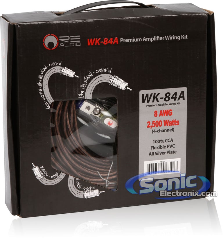 RE Audio WK-84A Premium 4CH Amplifier Wiring Kit Image 9