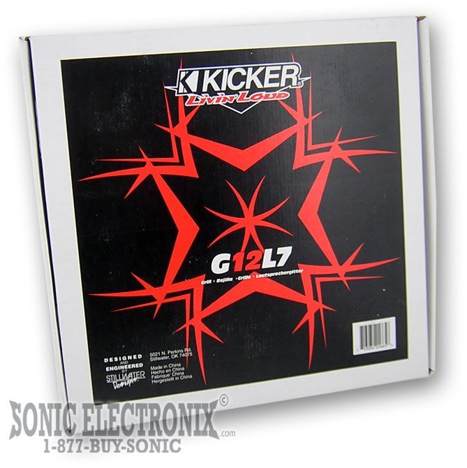 Kicker G12L7 Grill for 2004-2005 12" Solo-Baric L5/L7 ( 04G12L7 ) Image 2